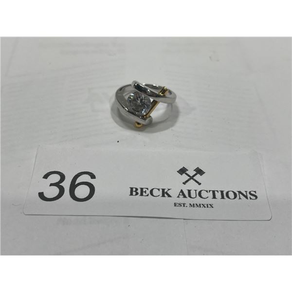 Silver Ring With Stones