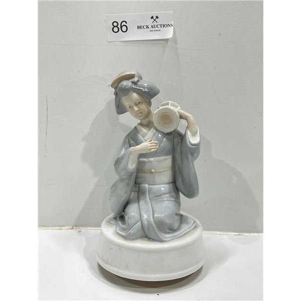 Porcelain Figurine Music Box