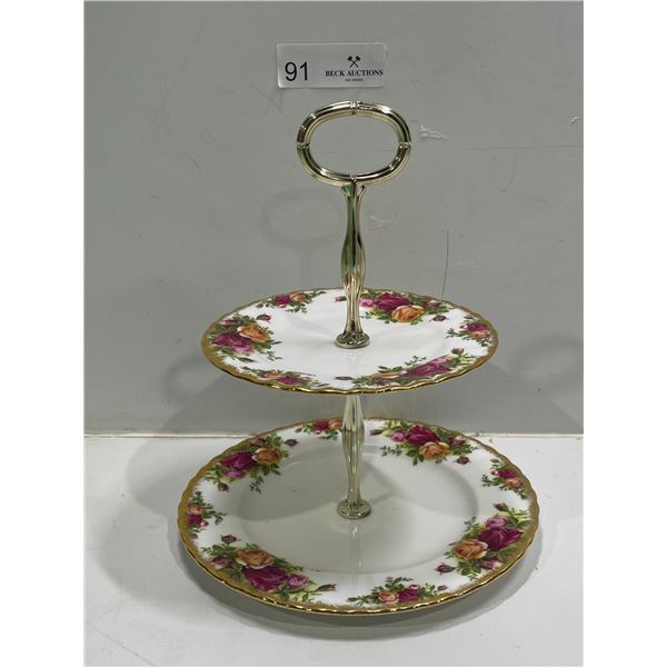 Royal Albert Stacked Dessert Tray