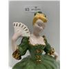 Image 2 : Vintage Porcelain Figurine In Green Dress