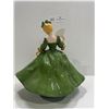 Image 4 : Vintage Porcelain Figurine In Green Dress