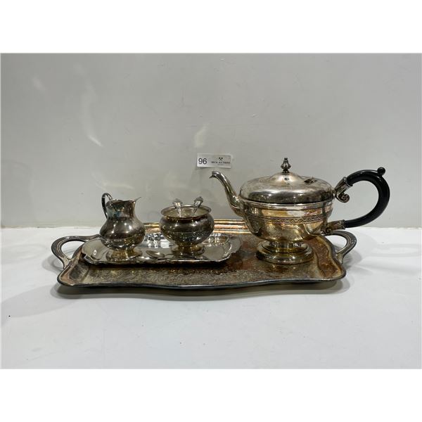 Collection Of SIlverware Teapot Set