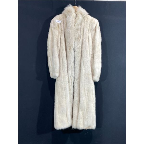 Eaton, Snow Queen Long White Womans Fur Coat