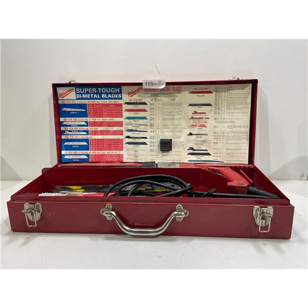 Milwaukee Heavy-Duty Sawzall With Sawzall Blades