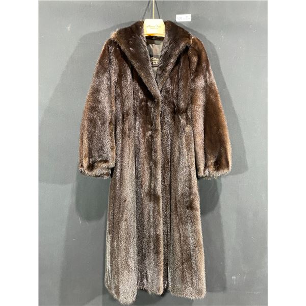 Marcus Furs Majestic Mink Long Dark Fur Coat