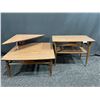 Image 1 : Mid-Century Modern Arborite & Wood Side Tables