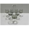 Image 3 : Complete Set Of Smokey Topaz Alcohol Glasses