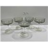Image 4 : Complete Set Of Smokey Topaz Alcohol Glasses