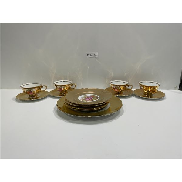 Set Of Decor Carlsbad Gold Accented Dishware