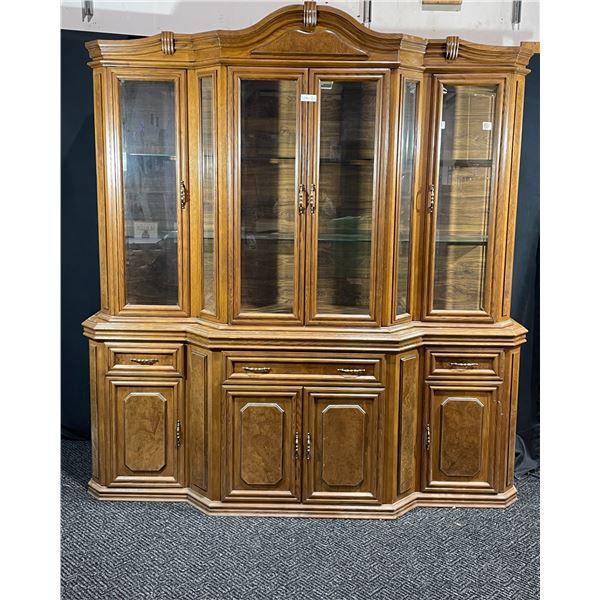 Mid-Century Modern China Hutch, (Bring Help, Very Heavy)