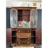 Image 2 : Vintage 1 Piece Dark Wood China Hutch