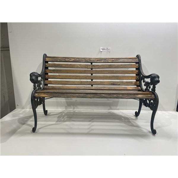 Wood & Cast Iron Bench (Child Size)