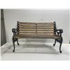 Image 1 : Wood & Cast Iron Bench (Child Size)