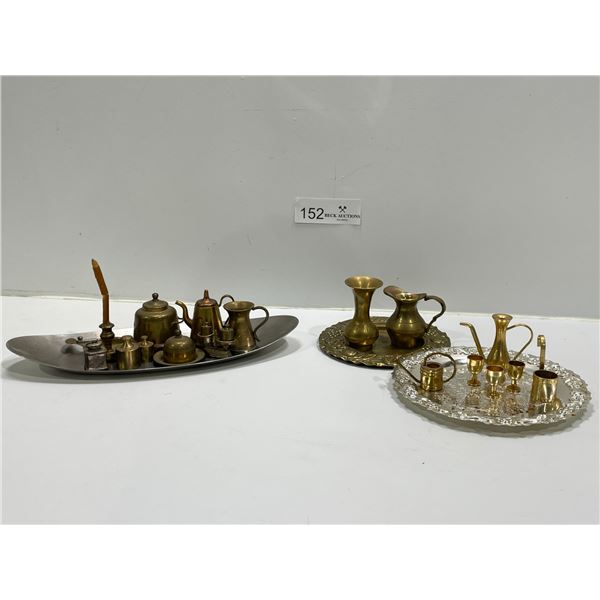 Brass Miniature Teapot Sets