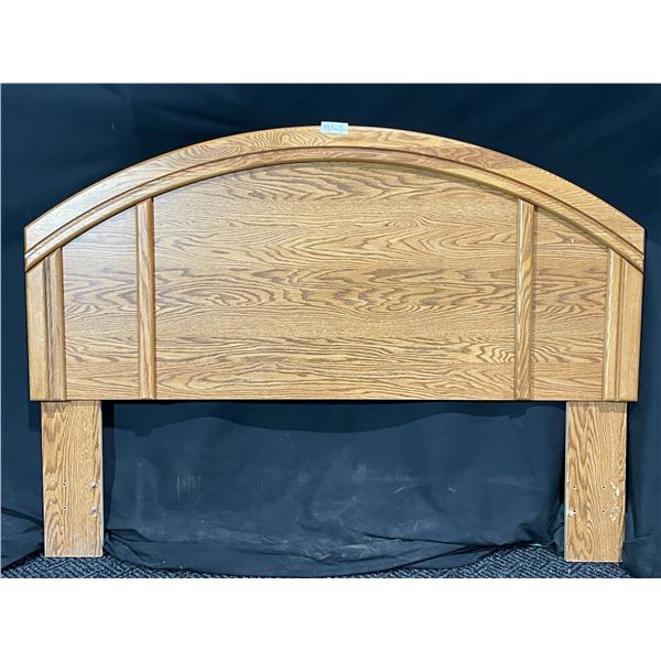 Vintage Wood Look Headboard-, With Dresser Mirror