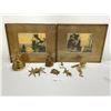 Image 1 : Brass Collectibles And Mixed Medium Paintings