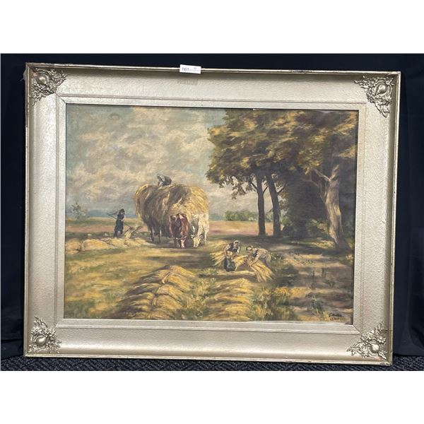 G.Mielke, Harvest Haven Farming Mixed Medium Painting