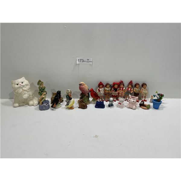 Miscellaneous Animal Figurines, And Mini Dolls