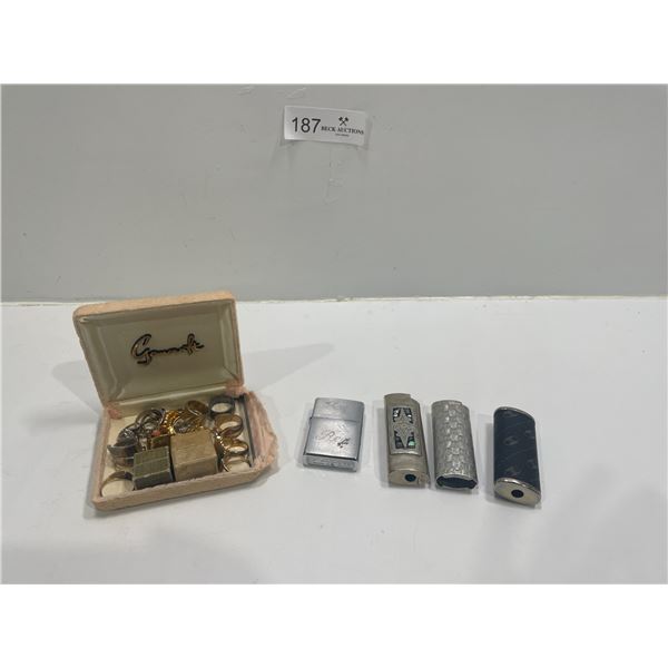 Costume Jewelry Womens Rings And Lighter Covers