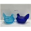 Image 1 : 2 Glass Animal Home Decorations, Slightly Chipped