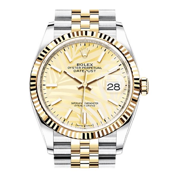Rolex 36MM Datejust SS/YG Model # 126233