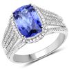Image 1 : 3.32ct Tanzanite 14K White Gold Ring