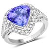 Image 1 : 4.77ct Tanzanite 14K White Gold Ring