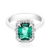 Image 1 : 2ct Emerald 14K White Gold Ring