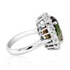 Image 2 : 7.80CT NATURAL TOURMALINE 14K WHITE GOLD RING