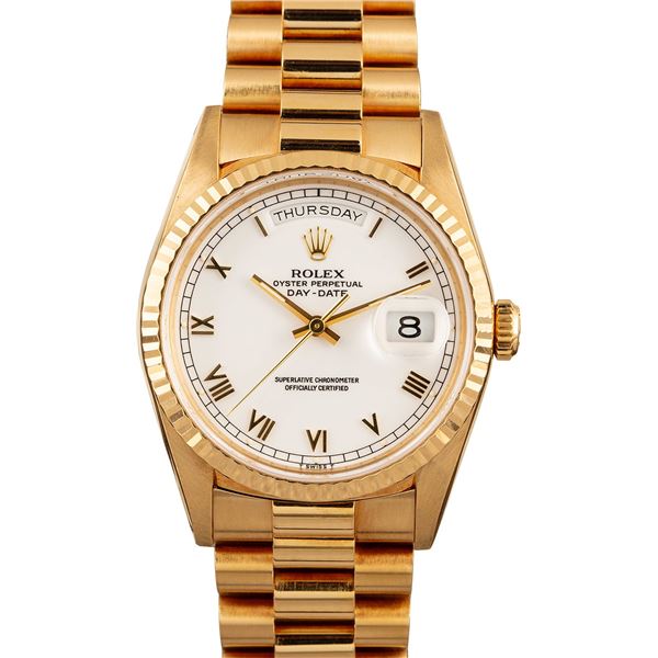 Pre-owned Rolex Day-Date President 18238