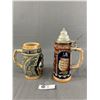 Image 2 : 2 Vintage German Steins - 6.5" King and 9.5" Gerz W. Germany