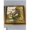 Image 2 : Pair of Vintage Framed Tiles - 7" x 7"