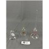 Image 1 : 3 Vintage Crystal Bells - Tallest is 8.5" - one is Altaglass
