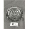 Image 1 : MCM Kosta Boda Heavy Clear Glass Bowl w/ Embossed Owl