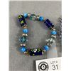 Image 3 : Pretty Blue Beaded Bracelets- One Glass Beads