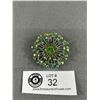 Image 1 : Lovely Signed ROM Green Rhinestone Brooch