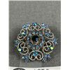 Image 2 : Pretty Vintage Blue Rhinestone Brooch