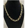 Image 2 : Designer Signed Brooks Brothers Gold and Silver Link Necklace w/ Toggle Clasp