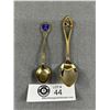 Image 1 : Vintage Sterling w/ Enamel and Nickel Silver Spoons