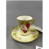 Image 2 : Antique M and Z Austria Handpainted Cup + Saucer Set La France Mark Dates this Set to 1884-1901 Exce