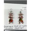 Image 2 : Adorable Copper Enamel Desiner Earrings