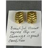 Image 2 : Vintage Monet Signed Clip on Earrings