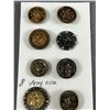 Image 2 : 8 Very Nice Old Metal Buttons