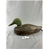 Image 1 : Vintage Wood Duck Decoy, Hollow Push Pin Eyes, Approx 15" Long, Original Paint