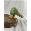 Image 2 : Vintage Wood Duck Decoy, Hollow Push Pin Eyes, Approx 15" Long, Original Paint