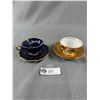 Image 1 : 2 Vintage Demitasse Teacups & Saucer Sets