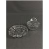 Image 1 : Crystal Ashtray & Crystal Lidded Sugar/Candy Dish