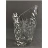 Image 2 : Crystal Vase w/ Floral Pattern. Approx. 8"H