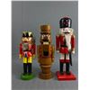 Image 1 : Lot of 3 Vintage Christmas Nutcrackers