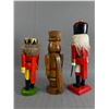 Image 2 : Lot of 3 Vintage Christmas Nutcrackers